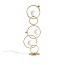 ZOE Floor Lamp With Polished Gold Metal Sphere