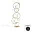 ZOE Floor Lamp With Polished Gold Metal Sphere