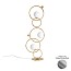 ZOE Floor Lamp With Polished Gold Metal Sphere