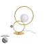 ZOE Table Lamp With Polished Chrome Metal Sphere