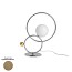ZOE Table Lamp With Polished Gold Metal Sphere