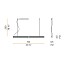 Brooklyn Line Suspension Lamp - 100cm
