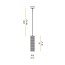 Clio Suspension Lamp With Matt Brass Canopy