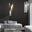 Clio Suspension Lamp With Matt Brass Canopy