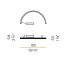 Brooklyn Round Wall Lamp - Semicircular Shape 100cm