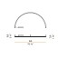 Brooklyn Round Wall Lamp - Semicircular Shape 200cm