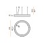 Golden Ring Suspension Lamp - Ø120cm