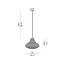 Emma Suspension Lamp With Matt Brass Structure