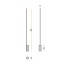 Hilow Line Floor Lamp With Black Marquina Marble Base