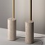 Hilow Line Floor Lamp With White Travertine Marble Base
