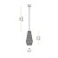 Olivia Suspension Lamp With Black Structure