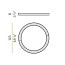 Silver Ring Ø120cm Wall Lamp