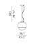 Smoke Ø27cm Suspension Lamp