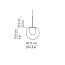 DEW Suspension Lamp - Recessed Canopy