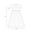 Hector Medium Pleat Ceiling Lamp