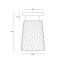 Oxford 1 Bone China Ceiling Lamp