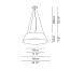 Reverse BASIC A - ø60 Pendant - Pleated Ribbon Fabric