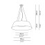Reverse BASIC A - ø80 Pendant - Pleated Fabric
