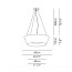 Reverse BASIC B - ø60 Pendant - Pleated Ribbon Fabric