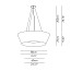 Reverse BASIC B - ø80 Pendant - Pleated Fabric