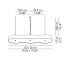 Ottovolante L-150 Suspension Lamp - Pleated Fabric