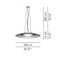 Mood ø100 Suspension Lamp With Pleated Fabric