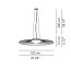 Mood ø120 Suspension Lamp With Pleated Fabric