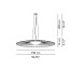 Mood ø150 Suspension Lamp With Pleated Fabric