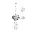 Cocò D-60 Pendant - Pleated Fabric