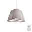 Florinda 3 Suspension Lamp - Pleated Fabric
