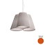 Florinda 3 Suspension Lamp - Pleated Fabric