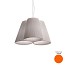 Florinda 3 Suspension Lamp - Pleated Fabric