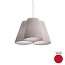 Florinda 3 Suspension Lamp - Pleated Fabric