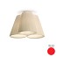 Florinda 3 Ceiling Lamp - Pleated Fabric