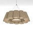 Florinda 12 Suspension Lamp - Pleated Ribbon Fabric
