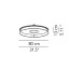 Idea Ø80 Ceiling Lamp With White Structure