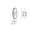 Idea Ø66 Wall Lamp With Graphite Structure