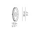 Idea Ø80 Wall Lamp With White Structure