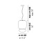 Faro Large Suspension Lamp With Matt Black Frame