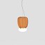 Faro Large Suspension Lamp With Painted Brass Frame