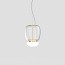 Faro Large Suspension Lamp With Painted Brass Frame