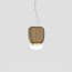 Faro Large Suspension Lamp With Painted Brass Frame