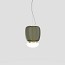 Faro Large Suspension Lamp With Painted Brass Frame