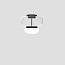 Faro Small Ceiling Lamp With Matt Black Frame