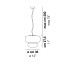 Faro Small Suspension Lamp With Matt Black Frame