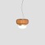 Faro Small Suspension Lamp With Painted Brass Frame