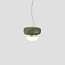 Faro Small Suspension Lamp With Painted Brass Frame