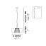 Plisse Suspension Lamp - Bronze Structure