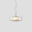 Plisse Suspension Lamp - Bronze Structure