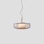 Plisse Suspension Lamp - Bronze Structure